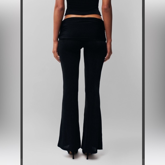 NWT Danielle Guizio Azia Pant fold over Y2K inspired flare pants size small - Picture 3 of 10